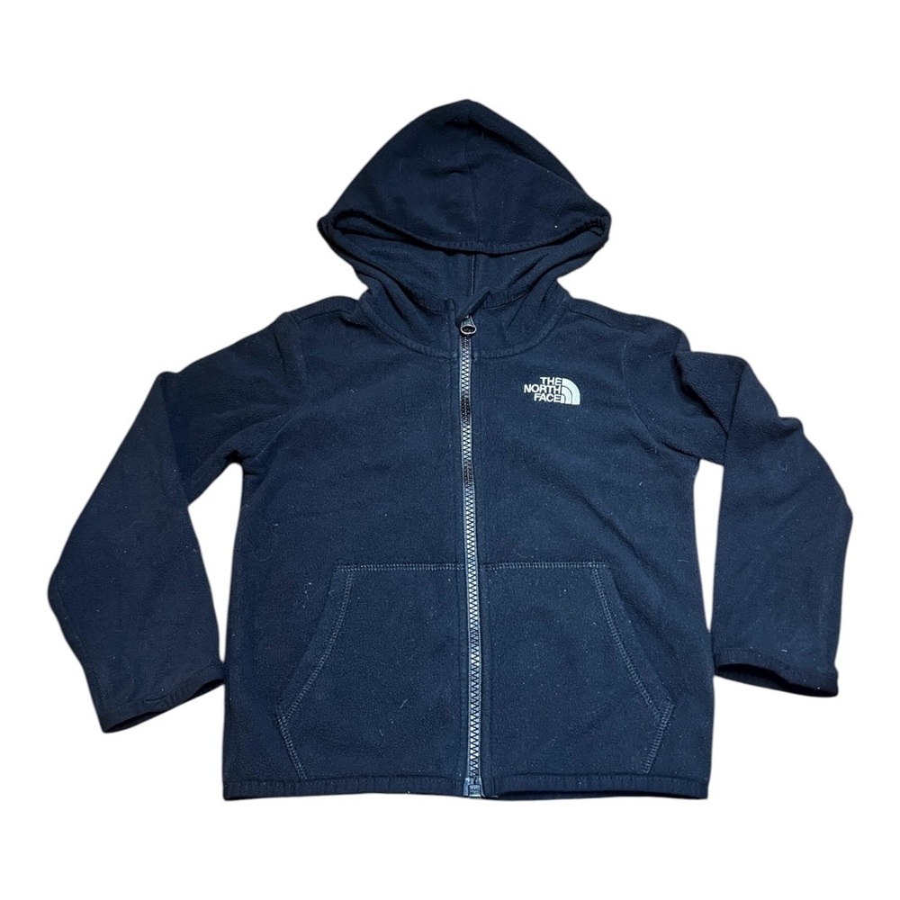 North Face Kids' Toddler Glacier Full-Zip Black Lightweight Hoodie Size 3T